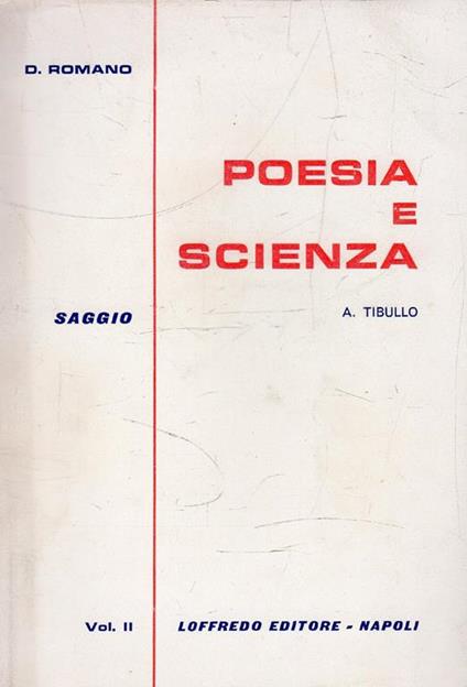 Poesia e Scienza - Albio Tibullo - copertina