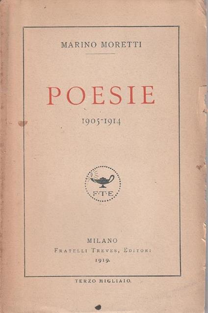 Poesie 1905-1914 - Marino Moretti - copertina