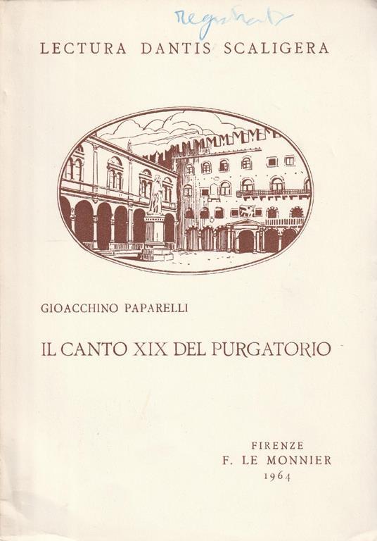 Il canto XIX del purgatorio - Gioacchino Paparelli - copertina