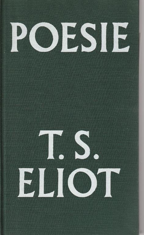 Poesie di T.S. Eliot - Roberto Sanesi - copertina