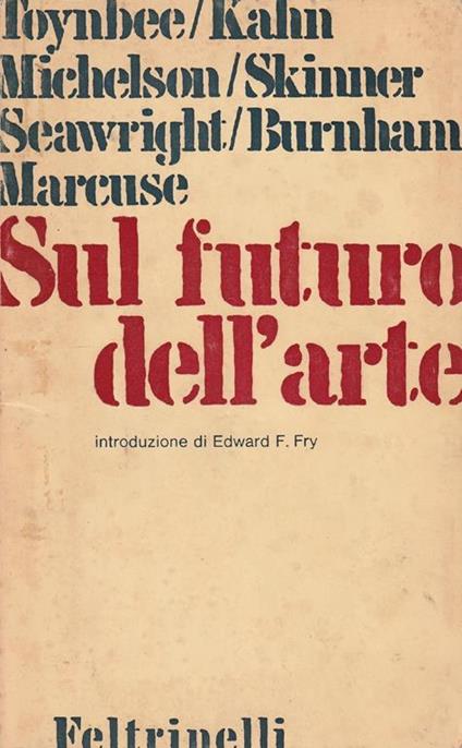 Sul futuro dell'arte - copertina