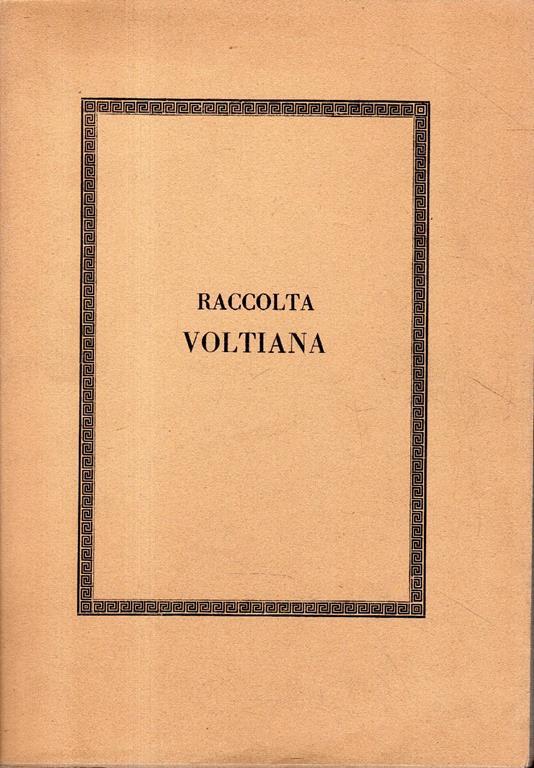 Raccolta Voltiana - copertina