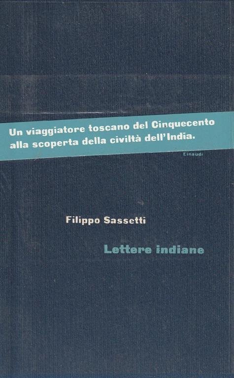 Lettere indiane - Filippo Sassetti - copertina