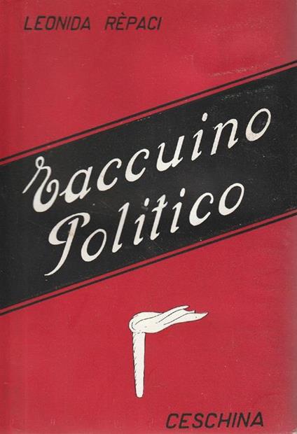 Taccuino politico - Leonida Rèpaci - copertina