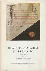 Statuti notarili di Bergamo (secolo XIII)