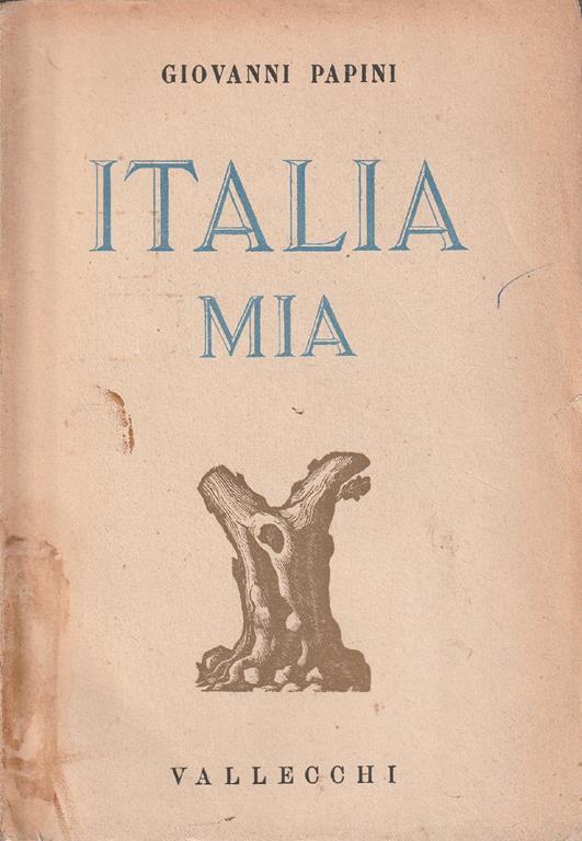 Italia mia - Gianni A. Papini - copertina