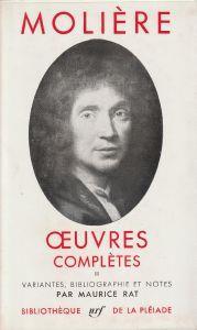 Ouvres complètes Vol. II variantes, bibliographie et notes - Molière - copertina