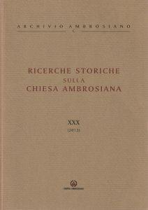 Ricerche storiche sulla chiesa ambrosiana - copertina