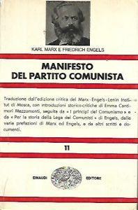 Manifsto del partito comunista - Karl Marx - copertina