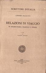 Relazioni di viaggio in Inghilterra, Francia e Svezia