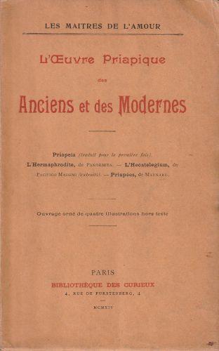 L' Oeuvre Priapique des Anciens et des Modernes - copertina