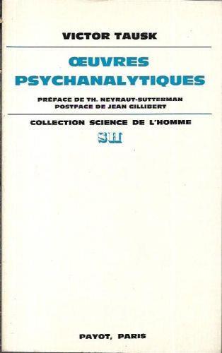 Oeuvres psychanalytiques - Viktor Tausk - copertina