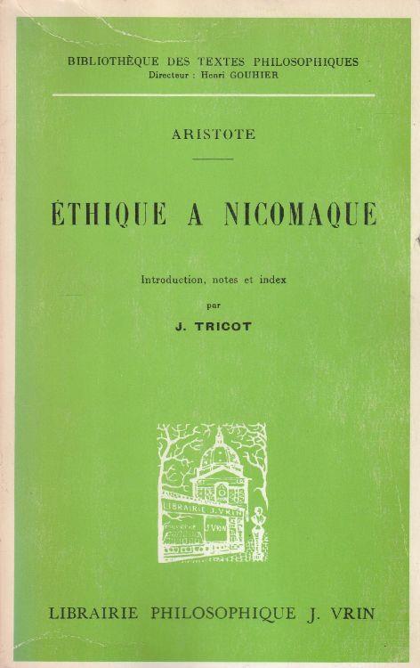 Éthique a nicomaque - Aristotele - copertina