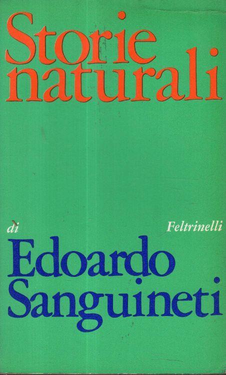 Storie naturali - Edoardo Sanguineti - copertina