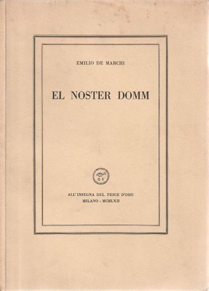 El nostrer domm - copertina