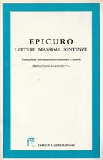 Epicuro: lettere, massime, sentenze