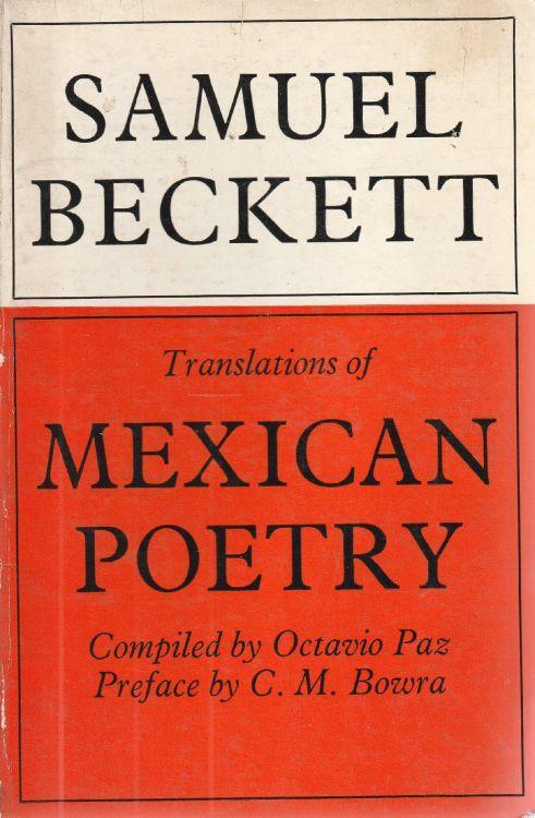 Anthology of Mexican Poetry translated by Samuel Beckett - copertina