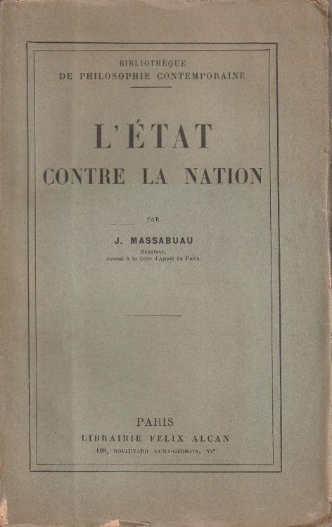 L' état contre la nation - copertina