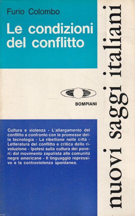 Le condizioni del conflitto - F. Colombo - copertina