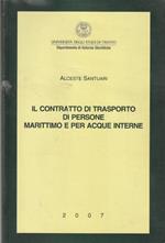 Il contratto di trasporto di persone marittimo e per acque interne