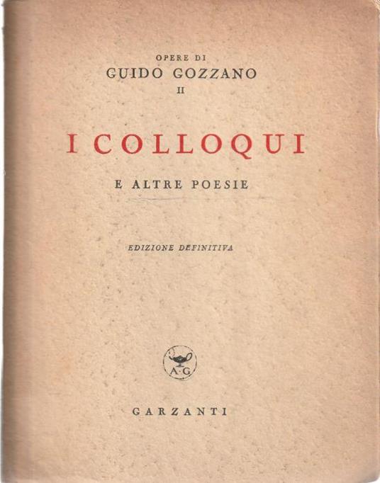 I colloqui e altre poesie di Guido Gozzano - copertina