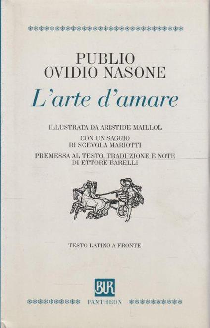 L' arte d' amare - P. Nasone Ovidio - copertina