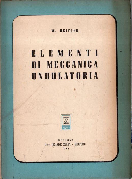 Elementi di Meccanica Ondulatoria - copertina