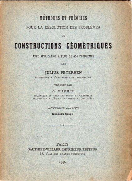 Constructions Géométriques - copertina