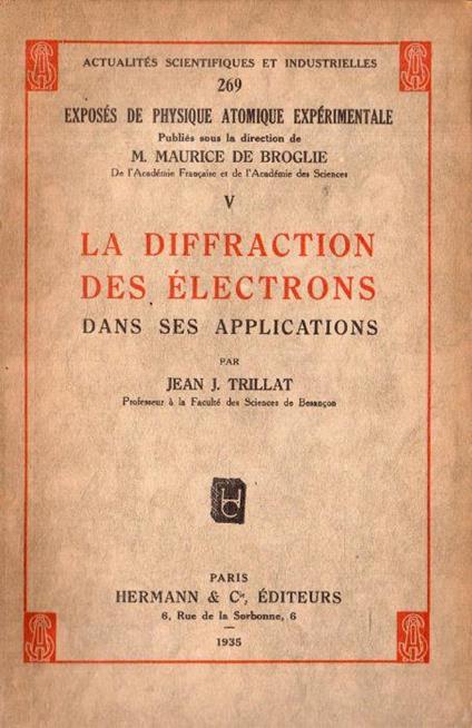 La Diffraction des Electrons - copertina