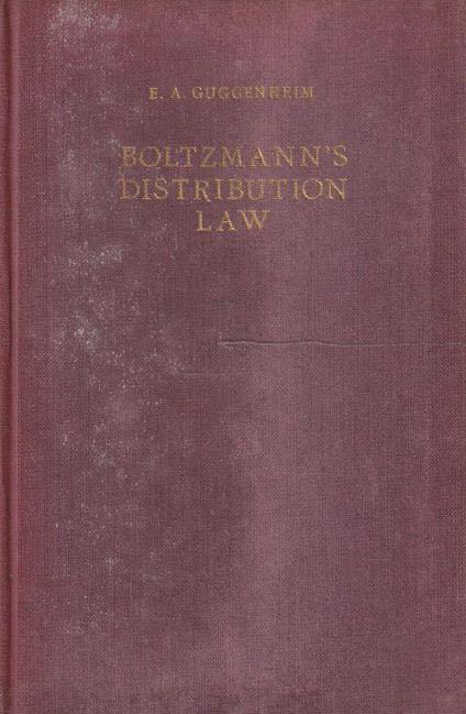 Boltzmann's distribution law - copertina