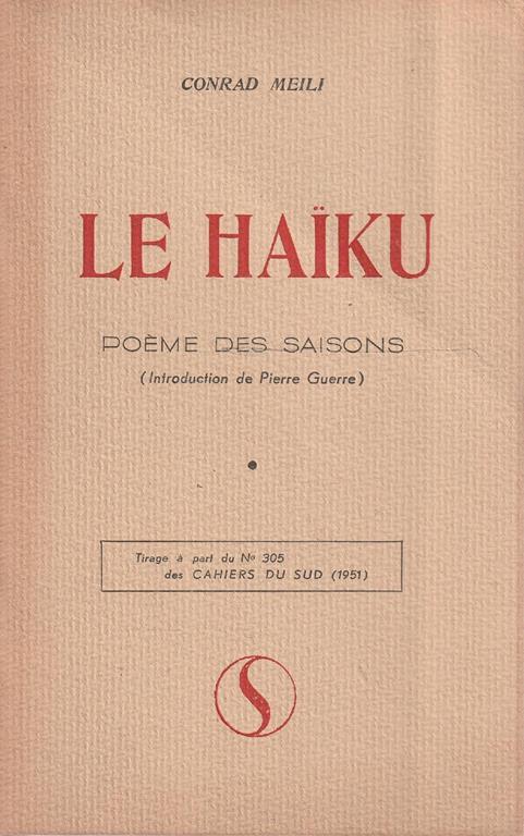Le Haiku. Poème des saisons - copertina