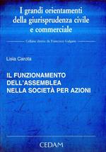 Il funzionamento dell'assemblea nella società per azioni