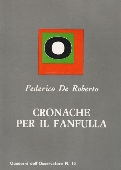 Cronache per il Fanfulla - Federico De Roberto - copertina