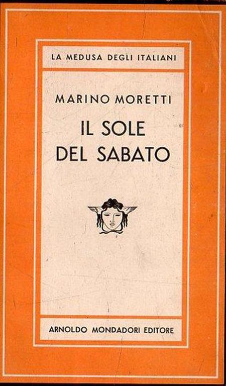 Prima Edizione! Il sole di sabato - Marino Moretti - copertina