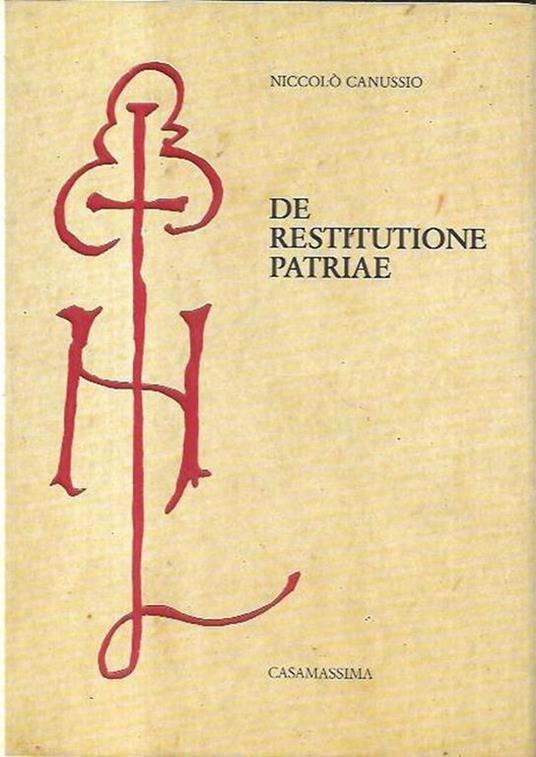 De restitutione patriae - copertina