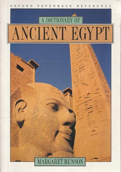 A dictionary of ancient Egypt - copertina