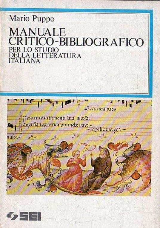 Manuale critico-bibliografico per lo studio della letteratura italiana - Mario Puppo - copertina