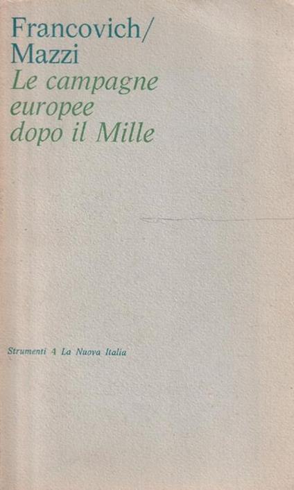 Le campagne europee dopo il Mille - copertina