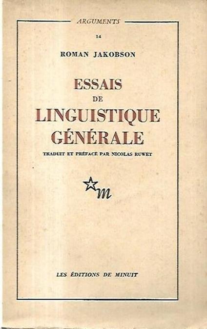 Essais de linguistique générale - Roman Jakobson - copertina