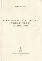 La ricezione della letteratura inglese in Polonia dal 1887 al 1980