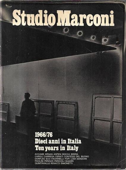 Studio Marconi, 1966/76, Dieci anni in Italia - copertina