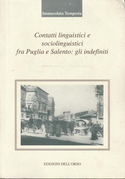 Contatti linguistici e sociolinguistici fra Puglia e Salento: gli indefiniti - copertina