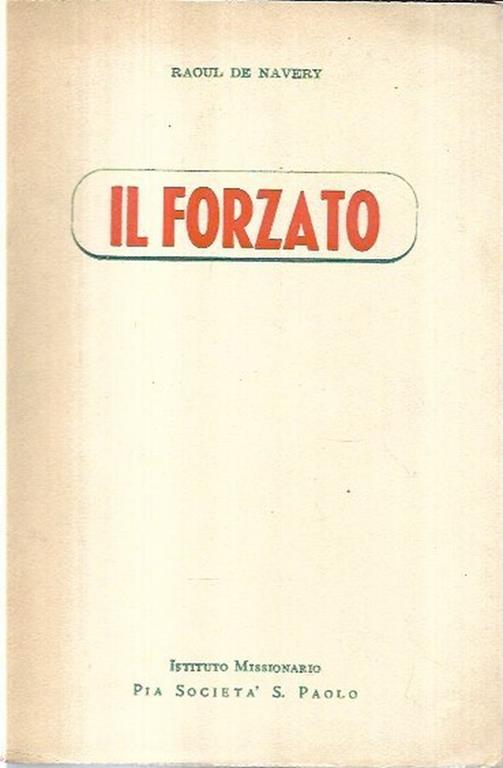 Il  forzato - Raoul de Navery - copertina