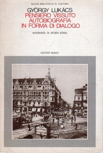 Pensiero vissuto : autobiografia in forma di dialogo - copertina