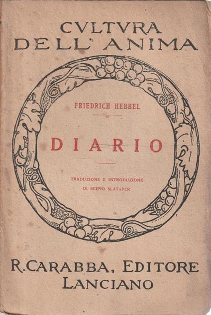 Diario - Friedrich Hebbel - copertina