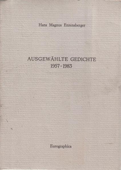 Autografato ! Ausgewahlte Gedichte 1957-1983 - Hans Magnus Enzensberger - copertina