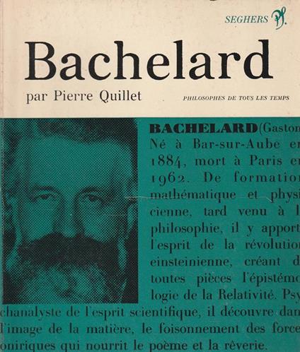 Bachelard par Pierre Quillet - copertina