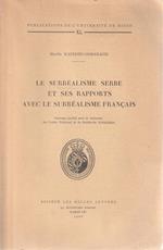 Le Surréalisme serbe et ses rapports avec le Surréalisme francais