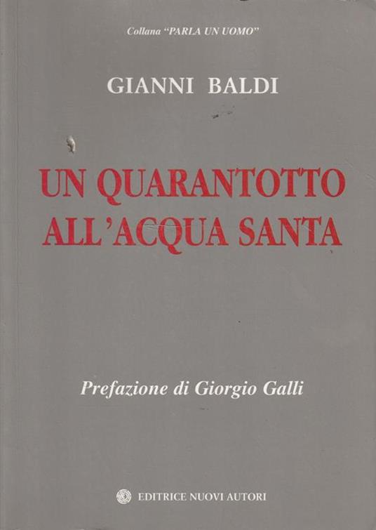 Un quarantotto all'acqua santa - Gianni Baldi - copertina