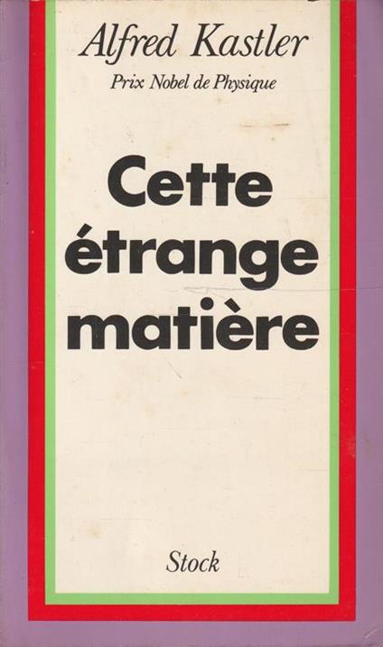 Cette étrange matière - copertina